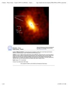 Astrophysics / Observational astronomy / Chandra X-ray Observatory / Spaceflight / X-ray astronomy / Comet / C/1999 S4 / Harvard–Smithsonian Center for Astrophysics / Solar flare / Astronomy / Plasma physics / Space