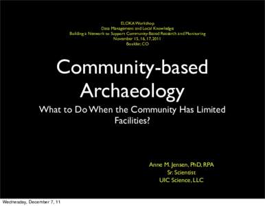 Archaeology / Geography of the United States / Boulder /  Colorado / Alaska / Ipiutak Site / Point Barrow