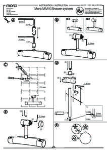 INSTRUKTION / INSTRUCTION  Mora MMIX Shower system Mora Armatur Box 480