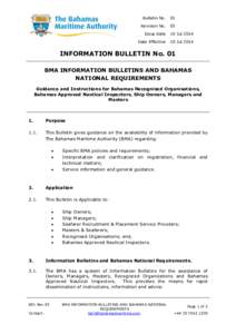 Bulletin No.  01 Revision No.