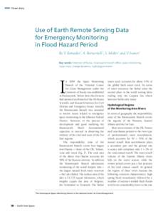 Cover story  Use of Earth Remote Sensing Data for Emergency Monitoring in Flood Hazard Period By V. Romasko1, A. Borisevitch1, S. Miskiv1 and V. Ivanov1