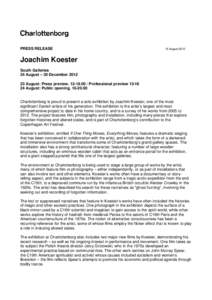 Joachim Koester - press release UK - 15 August_ed.SH