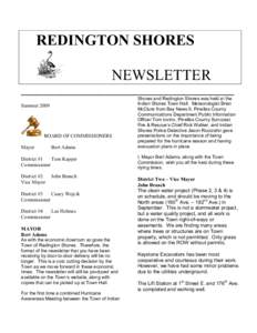 REDINGTON SHORES NEWSLETTER ______________________________________ SummerBOARD OF COMMISSIONERS