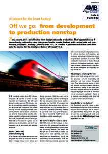 ADVERTORIAL  All aboard for the Smart Factory! Halle 4 Stand B12