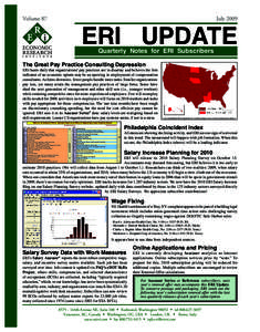 ERI UPDATE  Volume 87 July 2009