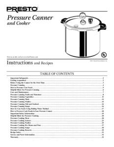 Canned food / Phase transitions / Home canning / Mason jar / Pressure cooking / Canning / Boiling / Pressure measurement / Kitchen utensil / Food preservation / Cooking / Food and drink