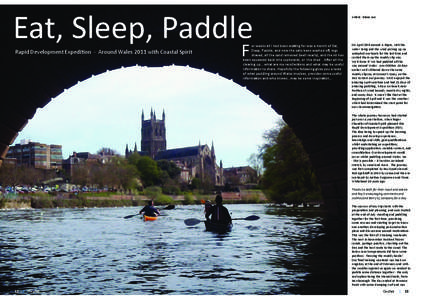 Eat, Sleep, Paddle Rapid Development Expedition - Around Wales 2011 with Coastal Spirit Article: Diane Lee  F