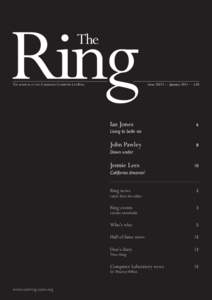 Ring The The journal of the Cambridge Computer Lab Ring  Issue XXVI — January 2011 — £20