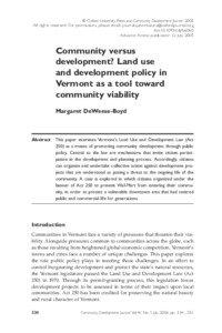 & Oxford University Press and Community Development Journal[removed]All rights reserved. For permissions, please email: [removed] doi:[removed]cdj/bsi060