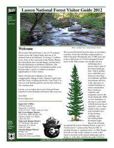 Lassen National Forest Visitor Guide 2012 United States