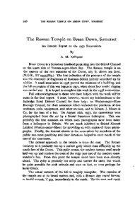 The Roman temple on Brean Down, Somerset: An Interim Report on the 1957 Excavations