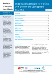 Key issues in promoting mental health The Design for Living partnership