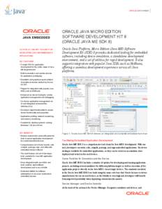 Oracle Java Micro Edition Software Development Kit 8 (Oracle Java ME SDK 8)