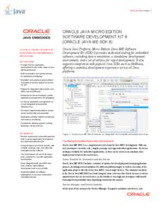 Cross-platform software / Computing platforms / Java specification requests / Java Platform /  Micro Edition / Java / NetBeans / Connected Device Configuration / Connected Limited Device Configuration / Oracle Database / Computing / Software / Java platform