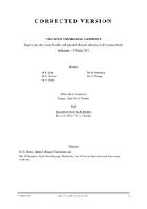 Curriculum / States and territories of Australia / Victoria / Curricula / St Helena Secondary College / Koonung Secondary College / Education / Music education / Victorian Essential Learning Standards