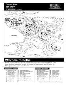 Campus Map Bethel University 3900 Bethel Drive