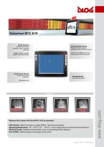 Datasheet MTC[removed]DLoG Antenna Diversity (real space diversity, using 2 separate antennas)