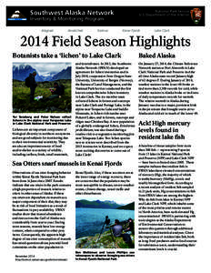 2013 Southwest Alaska Field Season Highlights