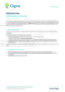 A fi liatys  Information note Debt balance insurance Contract Allianz[removed]