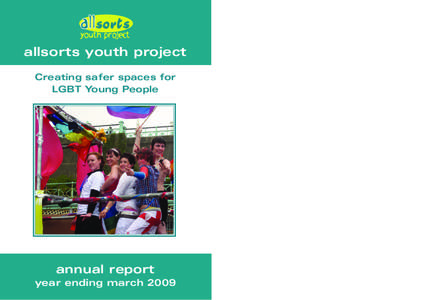 allsorts youth project Creating safer spaces for LGBT Young People