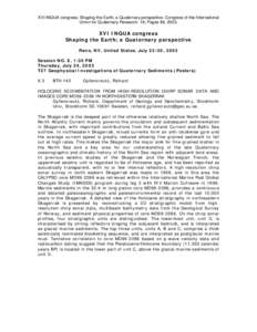 Holocene sedimentation from high-resolution chirp sonar data and IMAGES core MD99-2286 in northeastern Skagerrak