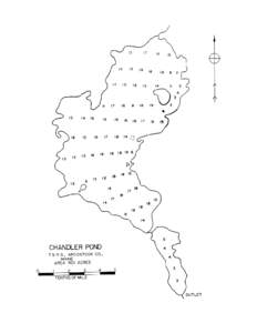 CHANDLER LAKE T9R8, Aroostook County U.S.G.S. Chandler Mountain, Me[removed]’) Fishes Landlocked salmon Brook trout