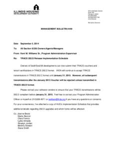 MANAGEMENT BULLETIN #449  Date September 5, 2014