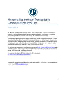 Microsoft Word - Complete Streets Work Plan July 2014