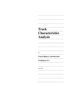 Truck Characteristics Analysis To