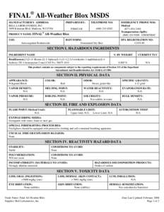 Documents / Occupational safety and health / Hazard analysis / Material safety data sheet / Materials / Hazardous Materials Identification System / Dangerous goods / Datasheet / Potassium nitrate / Safety / Health / Prevention