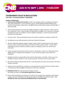 2014 PeeWee Rules &慭瀻 Rgulations