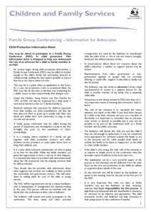 Children and Family Services