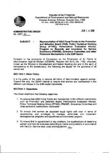 Republic of the Philippines Department of Environment and Natural Resources Visayas Avenue, Diliman, Quezon City, 1100 Tel. Nos.: ([removed]to[removed][removed]to 43
