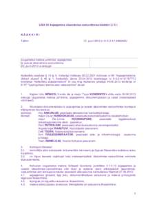 LISA 53 Asjaajamise üleandmise-vastuvõtmise käskkiri (§ 82) KÄSKKIRI Tallinn 10. juuni 2013 nr K86242U
