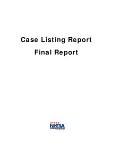 Microsoft Word - Case Listing Final Report[removed]doc