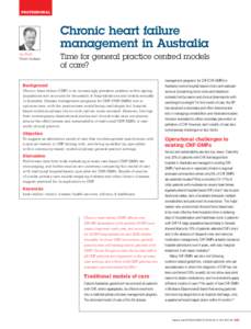 professional  Chronic heart failure management in Australia Ian Scott Claire Jackson