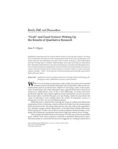 Anthropology / Evaluation methods / Research methods / Research / Qualitative research / Grounded theory / Social research / The Discovery of Grounded Theory / Ethnography / Science / Knowledge / Sociology