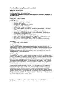 Microsoft Word - Meeting_5_Foreshore Community Reference Committee_meeting_minutes_05042011.doc