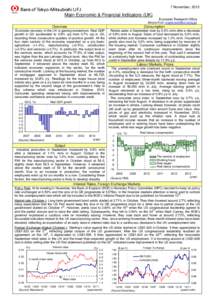 7 November, 2013  Main Economic & Financial Indicators (UK) Economic Research Office (Mayko Kurk, [removed])