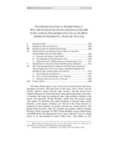 Copyright law / Civil law / Plagiarism / Transformation / Transformativeness / Campbell v. Acuff-Rose Music /  Inc. / Derivative work / Copyright Act / Copyright law of the United States / Law / Fair use / United States copyright law