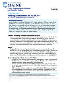 Special education / Educational psychology / American Association / Autism National Committee / Education policy / Physical restraint / Seclusion / Sonia Shankman Orthogenic School / Inclusion / Education / Disability / Health