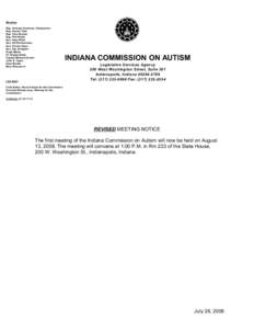 Members Rep. Vanessa Summers, Chairperson Rep. Dennis Tyler Rep. Cleo Duncan Rep. Phil Hinkle Sen. Gary Dillon