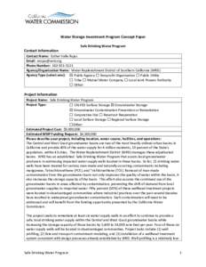 Microsoft Word - CWC Concept Paper Safe Drinking Water Program_Final.docx