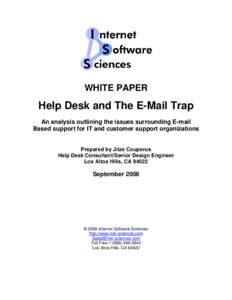 Business / Information technology management / Email / Business software / Customer relationship management / Issue tracking system / Customer support / Helpdesk and incident reporting auditing / SysAid Technologies / Help desk / Marketing / Customer experience management