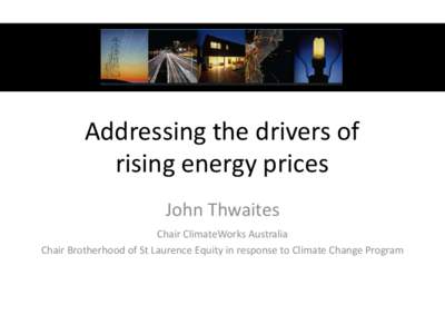 Addressing rising energy prices