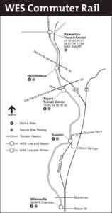 WES Commuter Rail Lombard Beaverton Transit Center