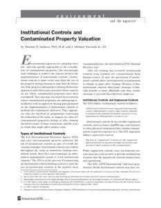 Pollution / Brownfield land / Uniform Environmental Covenants Act / Environmental remediation / Real estate appraisal / Business / Earth / Highest and best use / Superfund / Soil contamination / Environment / Town and country planning in the United Kingdom