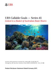 Microsoft Word - UBS Callable Goals 45 PDS (FINAL)