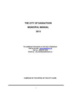 THE CITY OF SASKATOON