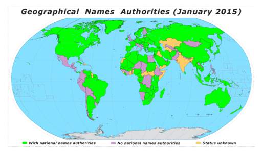 Geographical Names Authorities (January